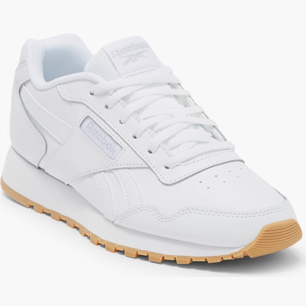 Reebok Kids White and Brown Sneakers